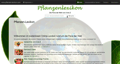 Desktop Screenshot of pflanzen-lexikon.com