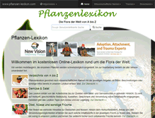 Tablet Screenshot of pflanzen-lexikon.com